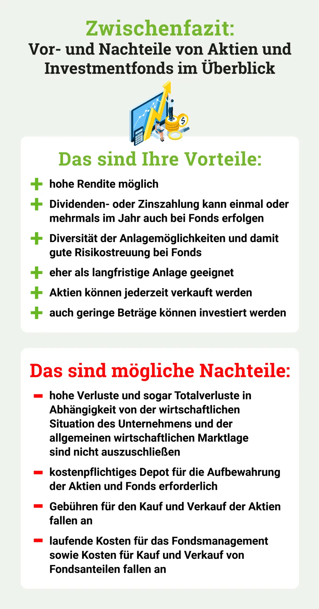 Infografik-Zwischenfazit-Vor-und-Nachteile-Aktien-Investmentfonds